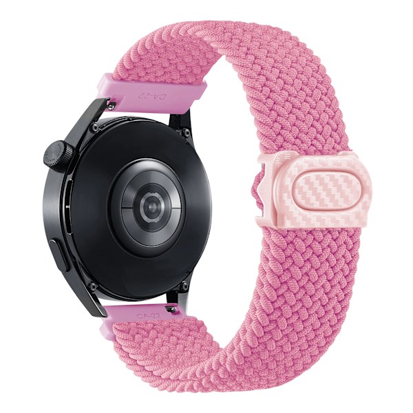 20mm 22mm Klockarmband för Samsung Galaxy Watch 7/6/4/5/Pro/6 Classic/S3/active 2 Band Flätat Armband Huawei GT 23 GT4 GT5 46mm Pink Galaxy watch 5-5 pro