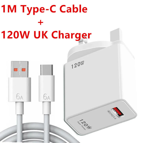 USB kabel av typ C laddas snabbt, bärbar telefonladdare för Huawei, Samsung, Xiaomi, écouteurs, QC3.0 UK charger and cable