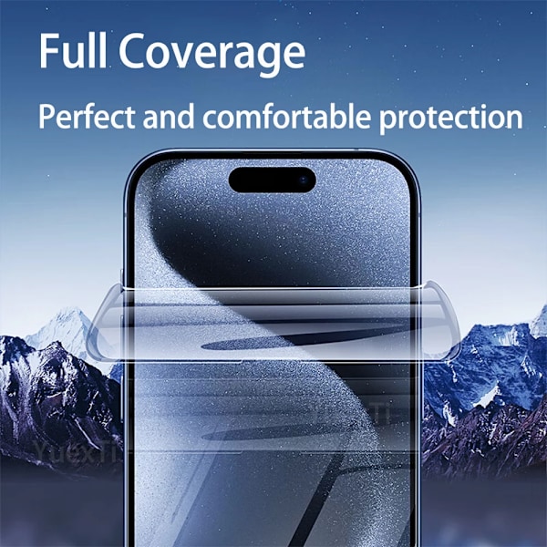 4 st Hydrogel Film Full Cover för iPhone 11 12 13 14 15 Pro Max mini Skärmskydd XS Max XR X 6 8 7 Plus SE 2020 Ej Glas For iPhone 8 Plus 4Pcs Hydrogel Film