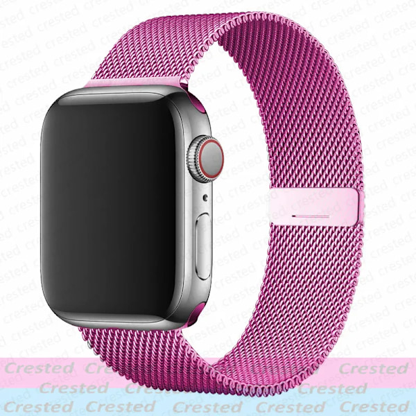 Magnetiska armband för Apple Watch band 44mm 40mm 45mm 46mm 49mm 42mm 41mm 38mm bälte Armband iwatch Series 10 9 3 6 7 8 SE Ultra 2 Barbie powder S10 42-38 40 41mm