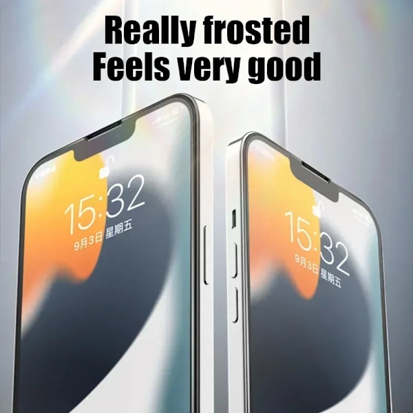 2 ST Matte HD Härdat Glas För iPhone 11 12 13 14 15 16 Pro Max Glas För iPhone 14 15 16 Plus Glas Skärmskyddsfilm For iPhone 13 High Definition