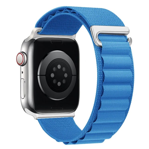Alpine loop armband för Apple Watch rem 49mm 44mm 40mm 45mm 41mm 42mm 38mm 40 44 45 mm armband iWatch Ultra serie 7 6 5 3 se 8 sky blue 42 44 45 49mm