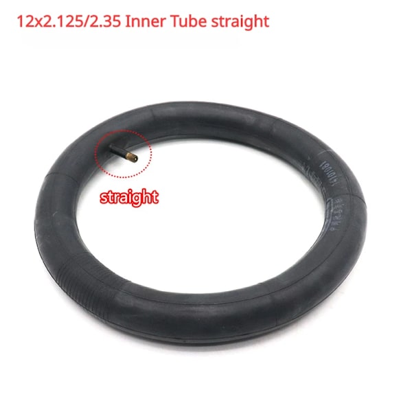 12 tums däck 12 1/2x2 1/4 ytterdäck 12x2,125/2,35 innerslang för baby Vikbar cykel bärsele, cykelhjul inner tube straight
