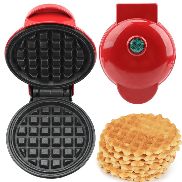 Pan Eggette Maskin Frukost Molds Mini våffelgryta Äggkakaugn Mini Elektrisk våfflor Bubble Egg Cake Ugn Waffle Maker