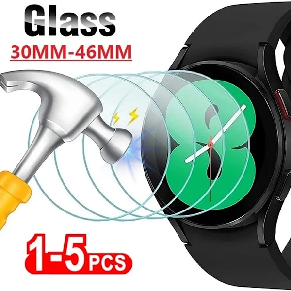 Härdat Glas för Smartwatch Smart Klocka Skärmskydd 33MM 34MM 35MM 36MM 37MM 38MM 39MM 40MM 41MM 42MM 44MM 30MM-46MM Film Diameter 30MM Glass 3 Pieces