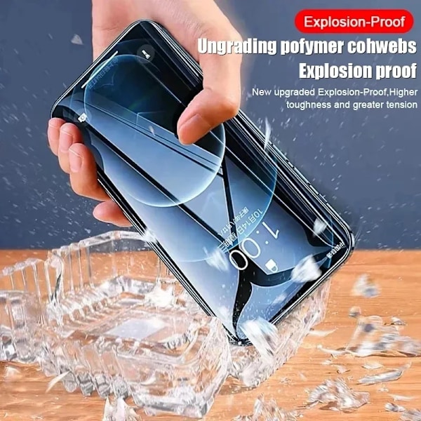 10000D Full Cover Hydrogel Film för iPhone 14 11 12 13 Pro Max 7 8 14 Plus Skärmskydd för iPhone 13 12 Mini 15 X XR XS MAX For iPhone 15Promax Hydrogel film