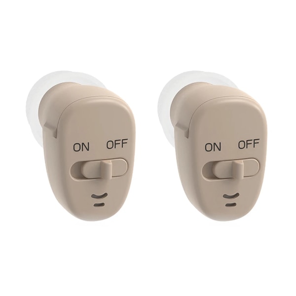 Osynlig digital hörapparat Öra för dövhet ITE Mini-hörapparater för äldre Ljudförstärkare med måttlig till svår hörselnedsättning 2PCS