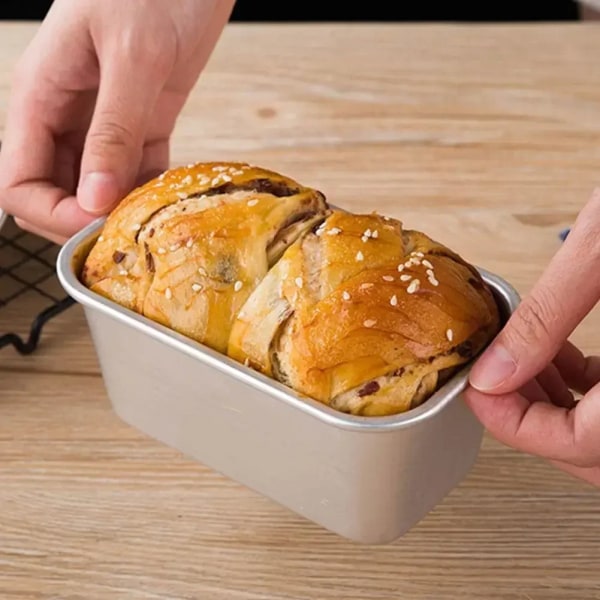 Rektangulär form Kolstål Non-stick Kakform Mini Form Kaka Bakplåt Brödform Kök Bakverktyg Bakform A01