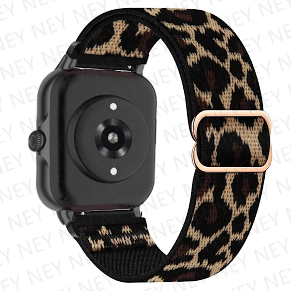 Glänsande elastiskt armband för Amazfit gts 4-3-2-2e-mini/bip-U-S-lite/Stratos 2 20mm/22mm band Böhmisk Pride armband gtr-4-3-3pro-2e Black leopard 34 22mm watch band