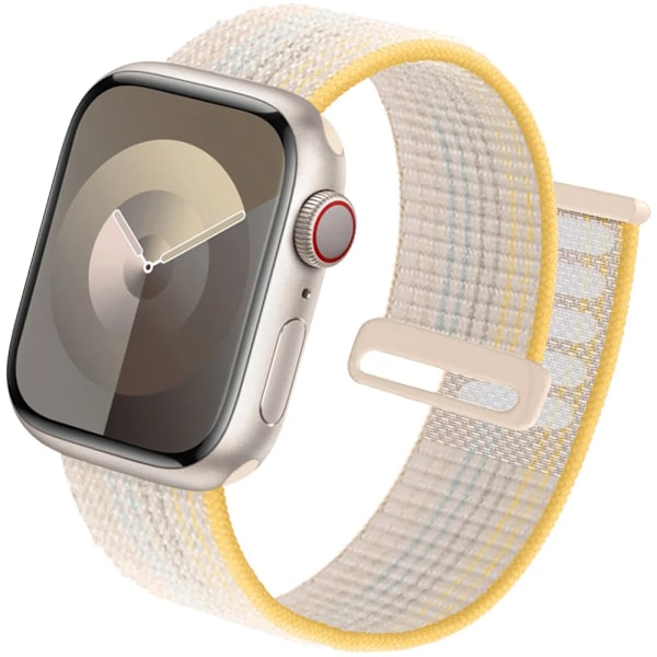 Strap För Apple Watch Band 44Mm 40Mm 45Mm 41Mm 49Mm 42Mm 38Mm 45 Mm Nylon Armband 8 7 Se 6 5 4 3 Ultra 2 Bander 57 Neon Lime 38mm-40mm-41mm