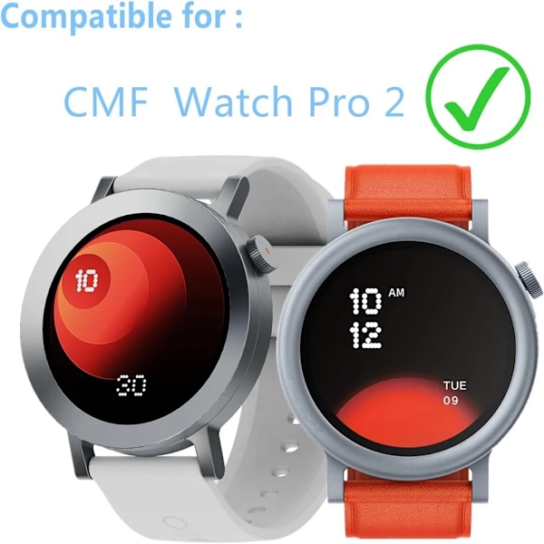 Härdat glas för CMF Watch Pro 2 Smartwatch HD-skärmsskydd Repskydd för cfm Watch Pro 2 Prottiecve Film Tillbehör 4 Pcs CMF Watch Pro 2