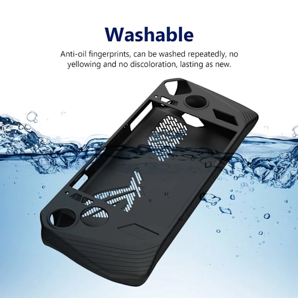 För ROG Ally Handheld Game Console All-inclusive Silikon Case Handhållet Anti-Drop Case Black