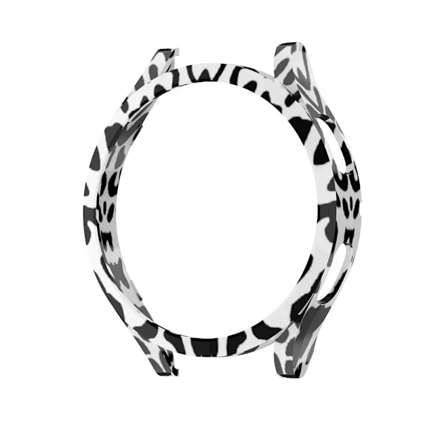 Klockskydd för Samsung Galaxy Watch 4 40mm 44mm 42mm 46mm 45mm, PC Matt Fodral Allround Skyddande Stötfångarskal för Watch5/5Pro White leopard Galaxy Watch 5 40mm