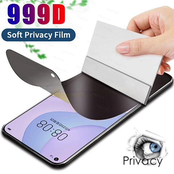 3 st Sekretess Hydrogel Film För Samsung Galaxy S25 S24 S23 S21 S22 Ultra Skärmskydd Note 20 10 9 8 S10 S9 Galaxy S22 Plus Privacy Hydrogel