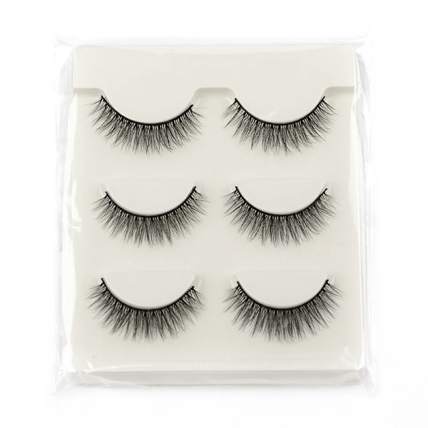 Half Eey Lashes 3/5/10 Par Nya Faux Mink Lashes Naturliga Falska Ögonfransar Wispy Fluffig Ögonfrans Extension Makeup Halv Lashes Verktyg 3pairs-G302W