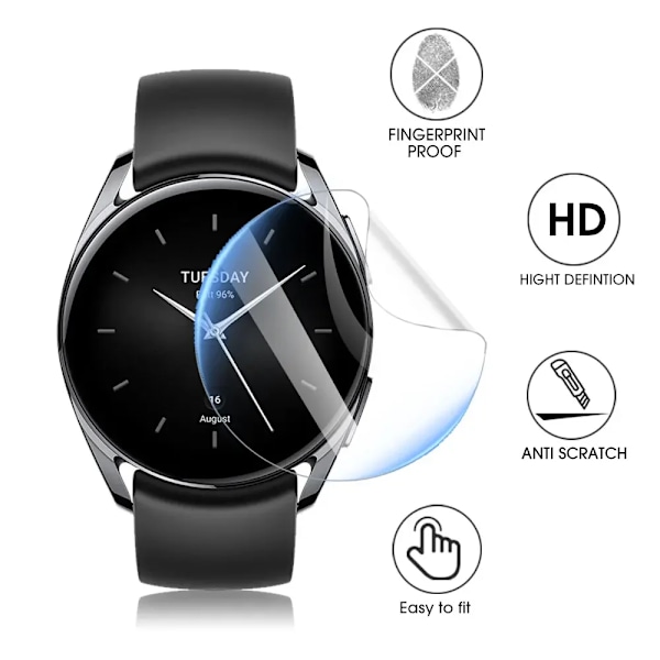 För Xiaomi Watch S3 S1 Active HD Hydrogel Film Mjukt TPU Skyddsfilm Skärmskydd För Mi Watch S3 42MM 46MM S1Pro Inte Glas For Xiaomi S1 Active 8PCS