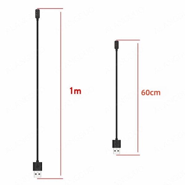 USB Magnetisk Laddare För Redmi Watch 5 4 3 Active Laddningskabel 1m För Redmi watch 5/4 Snabbladdning Smartwatch tillbehör white 1m Redmi Watch 3Active