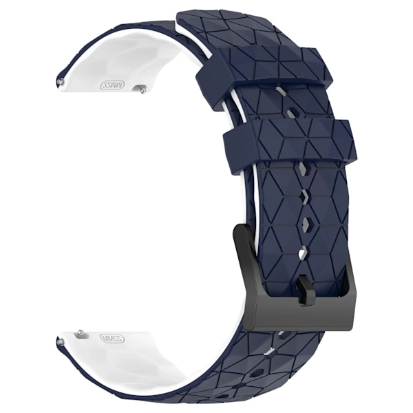 20mm 22mm Silikonarmband för Samsung Galaxy Watch 7/6/5/4 44/40mm 6 4Classic Gear S3 Universal Armband för Huawei GT3 4Pro MidnightU White 20mm