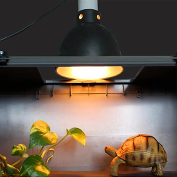 300W Sköldpadda Böjda Värmelampa Ljus Kupol Hållare Turtle Brooder Basking Set För Akvarium Amfibier Reptil Sköldpaddjur Lampa Skuggar AU plug