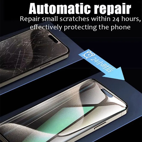 5 st Hydrogelfilm för iPhone 13 14 15 16 Pro Max Plus 16E Skärmskydd för iPhone 11 12 Pro Xr X Xs Max 13 Mini SE 2020 For iPhone 15 Plus 5PCS Hydrogel Film