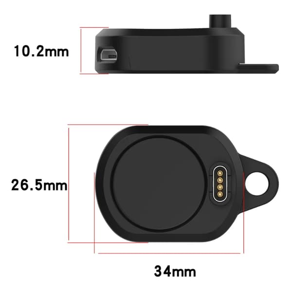 2-i-1 Typ-C/Micro USB Klockladdare Laddningskontakt Adapterbas för Garmin Forerunner 955 255/Phoenix 7 7S 7X Instinct 2S 1pcs Charger adapte