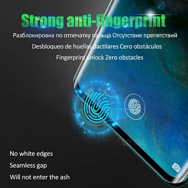 Fullständigt täckande hydrogelfilm för Huawei P20 P30 P40 P50 Lite Pro skärmskydd för Mate 40 30 20 10 Pro Lite mjuk film, ej glas For Huawei P20 Pro 2 Pieces