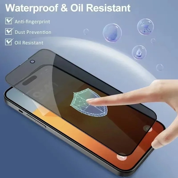 5 st Full Cover Privacy Skärmskydd För iPhone 16 11 12 13 14 Pro Max Mini 8K Anti-spion Glas För iPhone 15 PRO XR X XS MAX For iPhone 15 Plus Anti Peeping Film