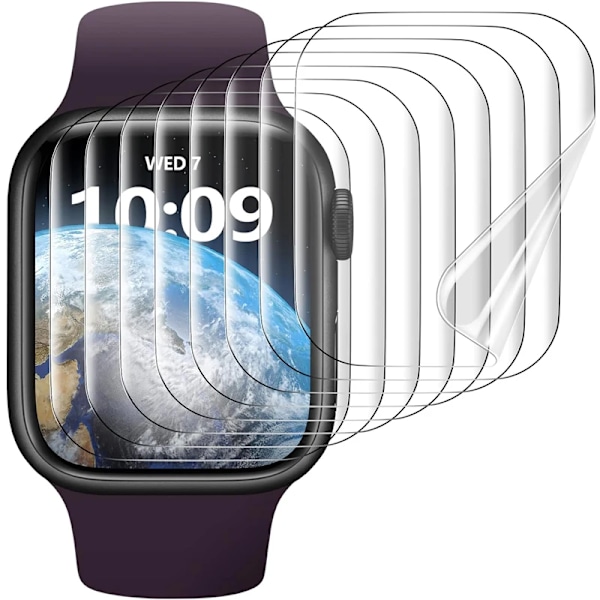 Skärmskydd för Apple Watch 44mm 40mm 45mm 9 8 7 HD Mjuk FILM Inget Glas Skyddande iwatch serie 6 5 4 se 3 41mm 38mm 42mm 41mm 1PC