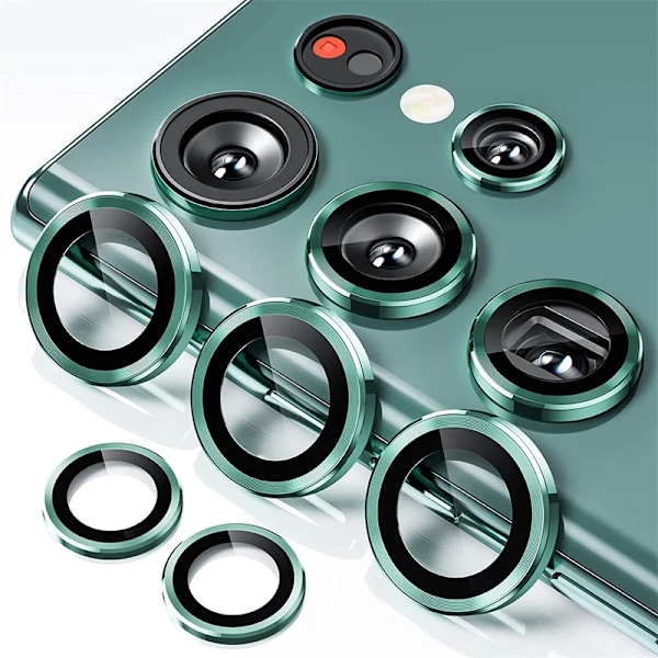 Lämplig För Samsung Galaxy S25Ultra S23 S24 Ultra S24 Plus S22Ultra Diamant Glänsande Färgglad Mobiltelefon Linsskyddsfilm Green For Samsung S24 Plus
