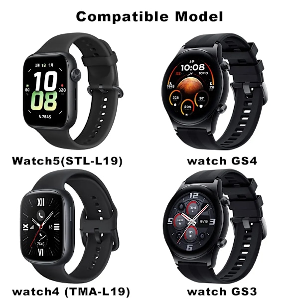USB-laddningskabel för Honor Watch 5 Adapterkabel Strömladdningssladd för Honor Watch GS4 GS3 Watch4 Laddaradapter Docka only white charger For Honor Watch5