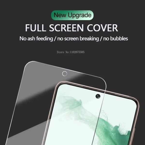 3-pack 4K Ultra HD Härdat Glas Film för Galaxy S25 S24 S23 Ultra S21 S22 Plus S25 Edge En Klick Installation Skärmskydd Galaxy S21 Plus High Definition
