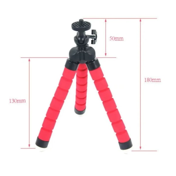 Stativ Tripod För Mobiltelefon Kamerahållare Klämma Smartphone Monopod Tripe Stativ Octopus Mini Stativ Stativ För Telefonkamera Red Remote Version