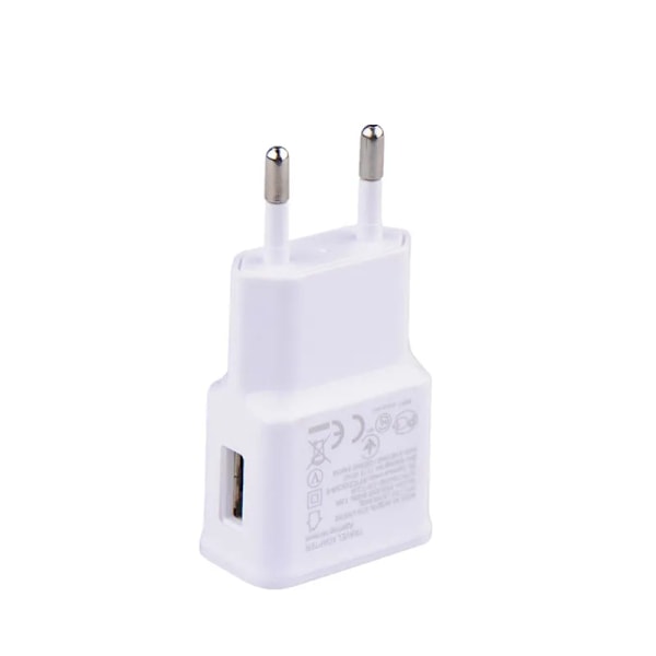 5V/2A Telefonladdare för Samsung S6 S7 S8 S20 Note20 10 9 8 Dubbel USB Hem Reseladdare Mobiltelefon Ström EU 2usb White