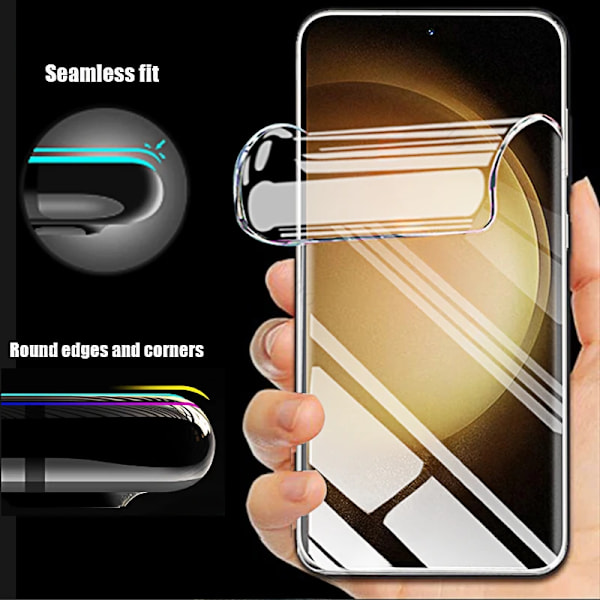 4-1 st för Samsung Galaxy S 23 22 21 20 Plus + Ultra FE 2022 5G UW Skärmskydd Hydrogel Film för Sumsung S23+ S23Ultra S22 S20 FE 2022 Hydrogel film
