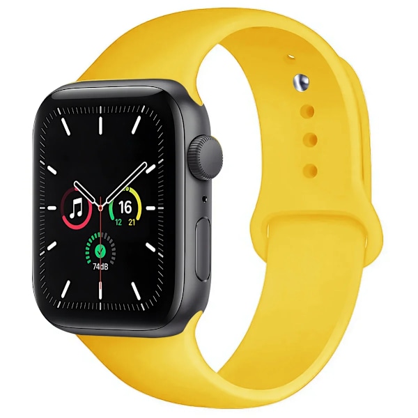 Silikonarmband för Apple Watch Band Ultra 2 49mm 45mm 44mm 41mm 40mm 38mm Correa Armband IWatch Series 9 8 7 5 4 3 8 6 SE 44mm Y 42mm44mm45mm49mm S