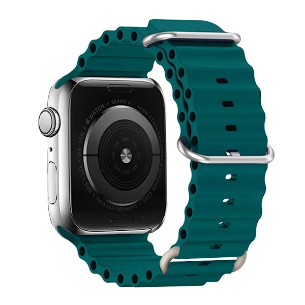 Ocean Strap För Apple Klocka Ultra 2 Band 49Mm 45Mm 41Mm 44Mm 40Mm 42Mm 38Mm Bracelte Iwatt Serie 9 8 7 3 Se Band Correa Remmer Green 42mm 44mm 45mm 49mm