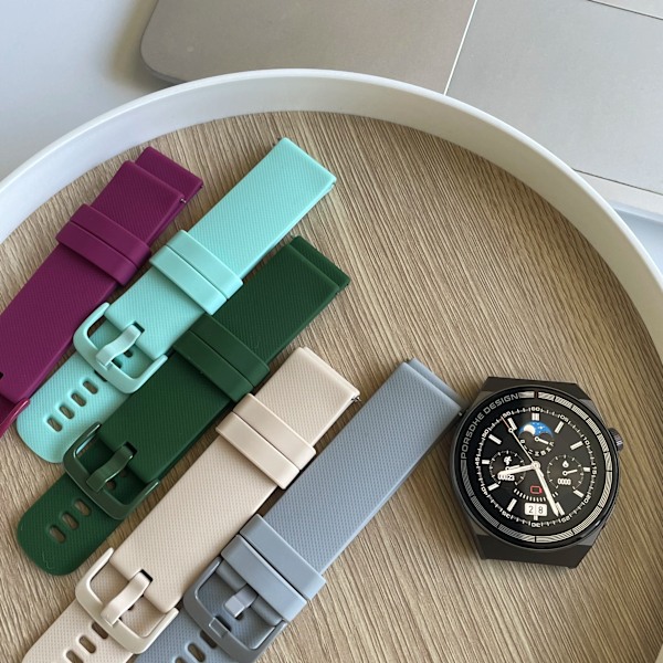 Vivoactive 3S 4S Armband för Garmin Venu 2S Vivomove 3S Forerunner 255S Active S Armband 18mm Silikon Smart Klockarmband Wine red 18mm Move 3S