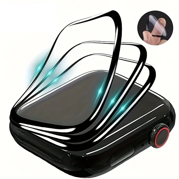 Skärmskydd för Apple Watch Series 10-9-8-7-6 5 Se ultra-2 49mm 41mm 45-42-46mm 44mm (Ej härdat glas) Film Tillbehör Series 7 8 9 41MM 5PCS