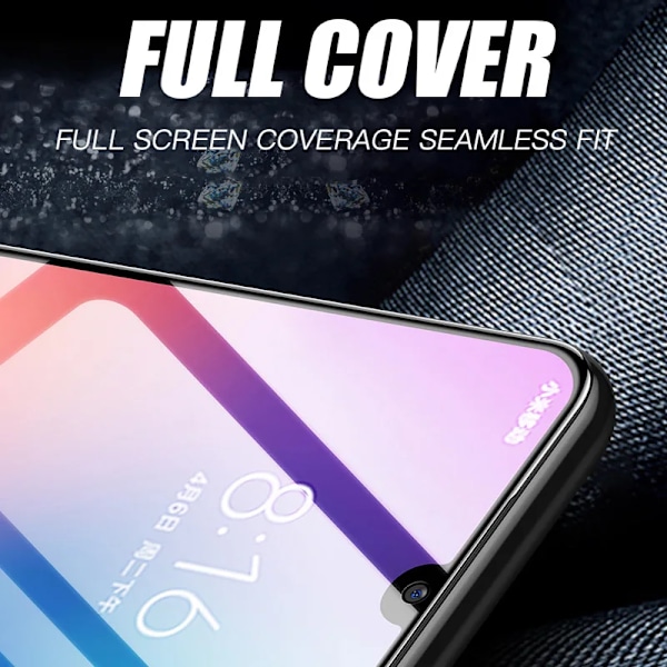 3 st Härdat Glas För Samsung Galaxy A32 A12 A22 A02S A42 A72 A52 A52S 5G Skärmskydd A41 A11 A21 A21S A31 A51 A71 Glas For A72 3Pcs Black