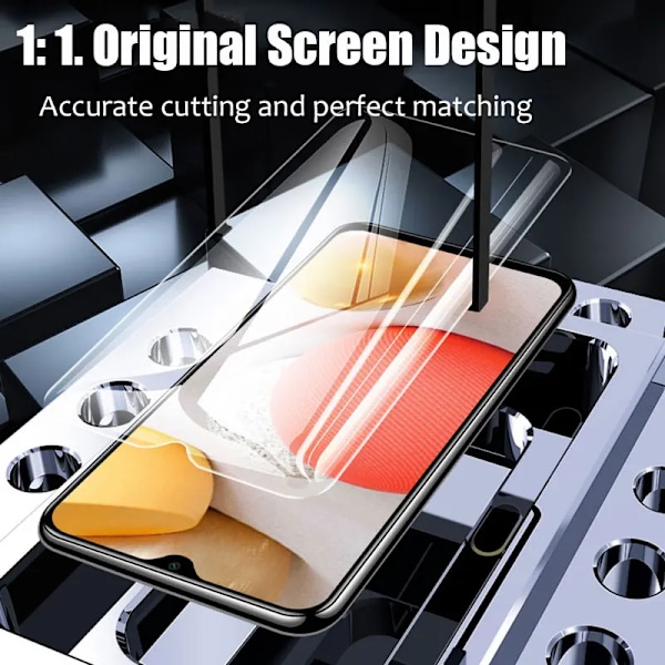 3-pack Fullständiga skärmskydd för Samsung Galaxy A12 A22 A32 A52S A13 A33 på Samsung A53 A72 A73 A54 A14 A24 A34 Härdat Glas For A23 Glass