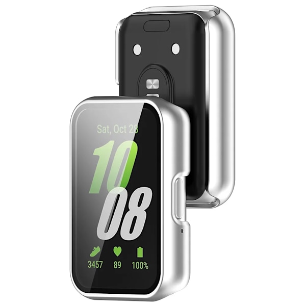 Skyddsfodral för Smartwatch till Samsung Galaxy Fit 3 SM-R390 PC Klockfodral med Härdat Glas Anti-Fall Anti-Repor Klockfodral F
