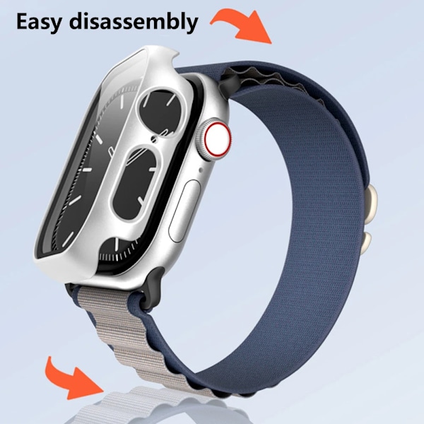 Härdat Glas + Skal För Apple Watch 10 42mm 46mm Matt Hård PC Bumper Skärmskydd Fodral iWatch serie 10 42/46 Tillbehör starlight Series 10 42MM