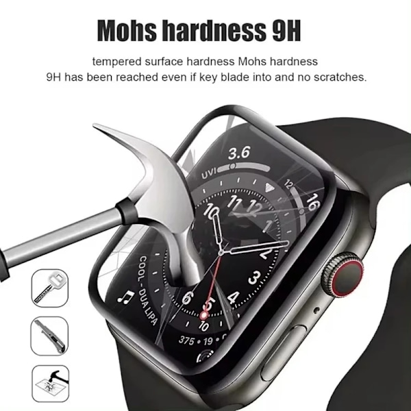 5 ST Skärmskydd för Apple Watch Ultra 2 1 49MM 6 5 4 SE 40MM 44MM 7 8 9 41MM 45MM iWatch S10 42MM 46MM Härdat Glas Film Series 456 SE 44MM 5PCS
