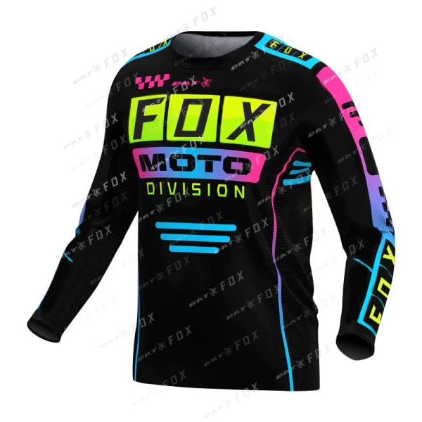 BAT FOX MTB-tröja mountainbike för herrar Camiseta Motocross T-shirt Quick-Dry Downhill Bike Jersey Maillot Ciclismo Hombre A-L555 XXXL