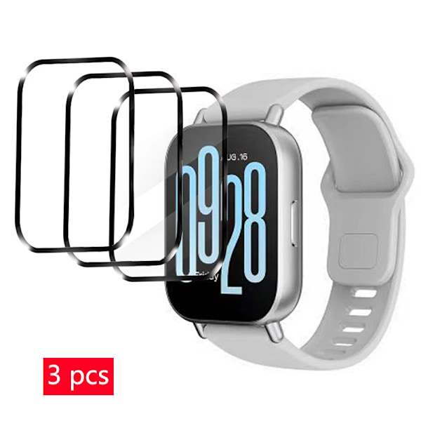 Skärmskydd för Xiaomi Redmi Watch 5 Active/Lite Tillbehör Mjuk TPU HD Klar Anti-Rep Film för Redmi Watch 4/3 active 3 Pcs Redmi Watch 3 Active