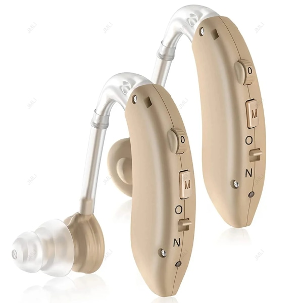 2024 Bästa uppladdningsbara digitala BÖ-hörapparat Justerbar tonljudförstärkare Bärbara döva äldre hörapparater Blue 1 pcs