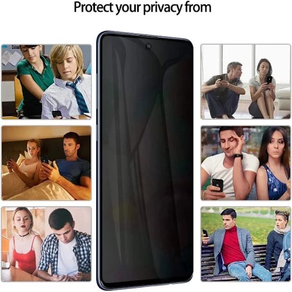 1-4 st Privacy Screen Protector för Samsung A53 A13 A52S A52 A32 A12 A55 A51 A72 A22 A33 A73 A21S A54 S10E S20FE Anti-spion Glas For Samsung A53 5G 3PCS Anti-spy Glass