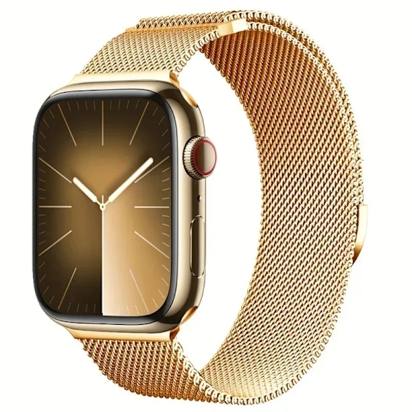 Magnetiskt armband för Apple Watch Band 9 8 7 41 45mm Ultra 2 49mm Herr Dam Metall Andningsbart för IWatch 6 5 4SE 44 40 42mm Bälte Gold For 49mm