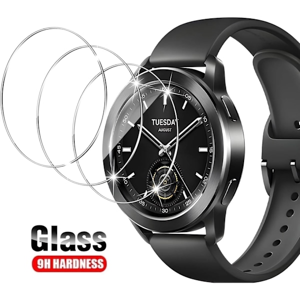 3-pack Härdat Glas Skyddsfilm För Xiaomi Watch S3 Skärmskyddsfilm 3  Pieces For Xiaomi Watch S3