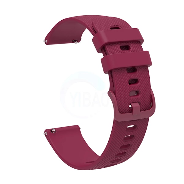 Vivoactive 3S 4S Armband för Garmin Venu 2S Vivomove 3S Forerunner 255S Active S Armband 18mm Silikon Smart Klockarmband Wine red 18mm Vivomove 3S